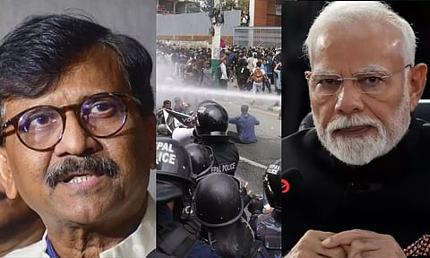 ஜாக்கிரதையாக இருங்கள்.. நேபாளின் நிலைமை எந்த நாட்டுக்கும் வரலாம் - மோடிக்கு சஞ்சய் ராவத் நேரடி மெசேஜ்