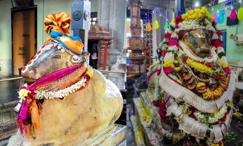 நகரத்தார் உருவாக்கிய நெய் நந்தீஸ்வரர் கோவில்