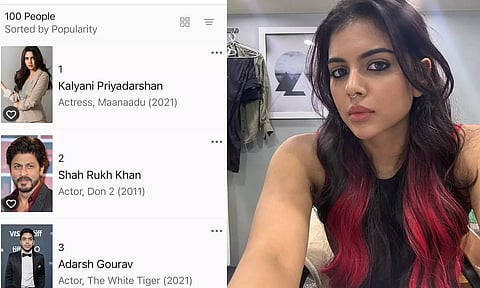 IMDB Popular List: ஷாருக்கானை பின்னுக்கு தள்ளிய கல்யாணி ப்ரியதர்ஷன்