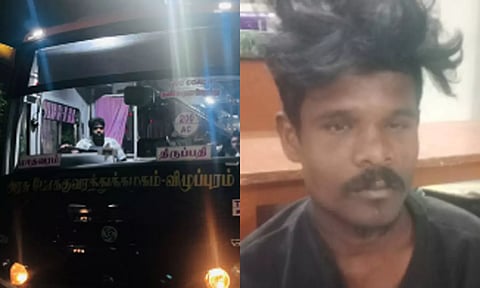 கோயம்பேட்டில் திருடப்பட்ட அரசு பேருந்து நெல்லூரில் மீட்பு- வாலிபர் கைது