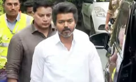 தனி விமானத்தில் திருச்சி புறப்பட்டார் த.வெ.க. தலைவர் விஜய்