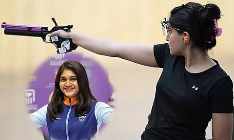 ISSF உலகக் கோப்பை: பெண்களுக்கான 10 மீட்டர் ஏர் பிஸ்டல் போட்டி: தங்கப் பதக்கம் வென்ற இந்திய வீராங்கனை