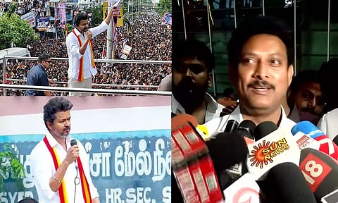 த.வெ.க. தலைவர் விஜய் குற்றச்சாட்டுக்கு அமைச்சர் அன்பில் மகேஷ் பதில்..!