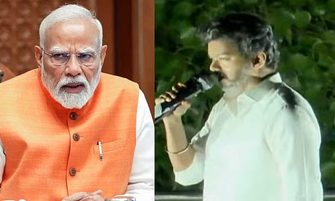 வாக்கு திருட்டு, ஒரே நாடு ஒரே தேர்தல், தொகுதி மறுசீரமைப்பு: பாஜக-வை கடுமையாக விமர்சித்த விஜய்