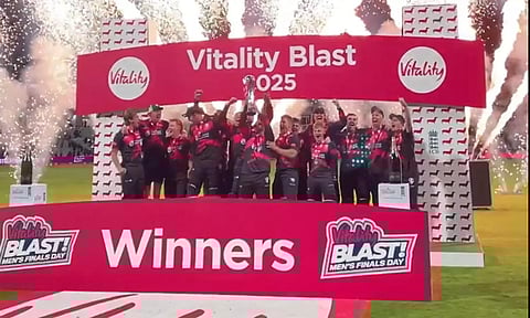 டி20 பிளாஸ்ட் தொடர்: சாம்பியன் பட்டம் வென்றது சாமர்செட் அணி