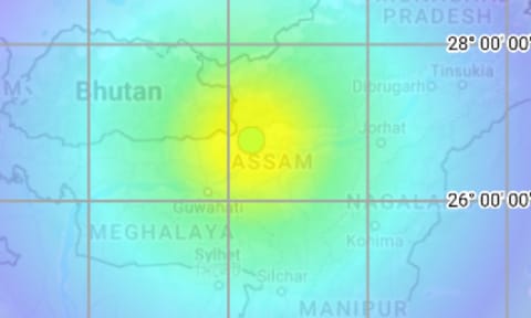 அசாமில் 5.8 ரிக்டர் அளவில் நிலநடுக்கம்.. நில அதிர்வால் மக்கள் அச்சம்