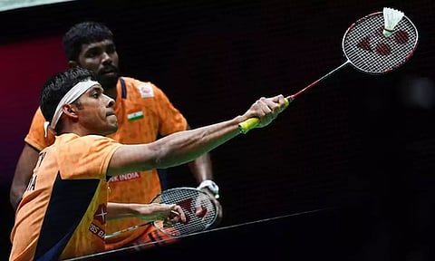 சீனா மாஸ்டர்ஸ் பேட்மிண்டன்: சாத்விக் சிராக் ஜோடி முதல் சுற்றில் வெற்றி
