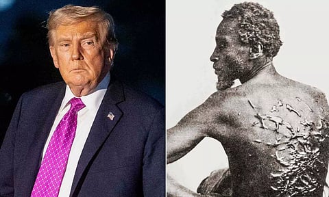 அமெரிக்காவில் கறுப்பின அடிமை முறை குறித்த புகைப்படங்கள், பொருட்களை நீக்க டிரம்ப் உத்தரவு