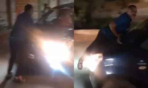 வாலிபர் மீது காரை ஏற்றி இழுத்து சென்ற எஸ்.ஐ - வீடியோ வைரல் ஆனதால் ஆயுதப்படைக்கு மாற்றம்