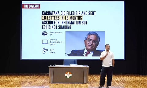 வாக்கு திருட்டு... தலைமை தேர்தல் ஆணையர் மீது ராகுல் காந்தி அடுக்கடுக்கான குற்றச்சாட்டு