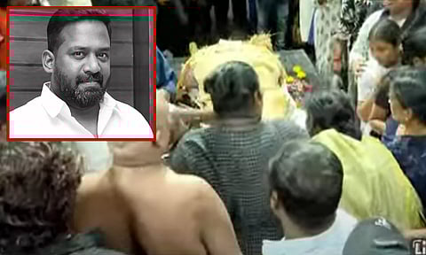 சென்னை வளசரவாக்கம் மின் மயானத்தில் ரோபோ சங்கர் உடல் தகனம்