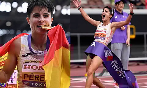 உலக தடகள சாம்பியன்ஷிப்: 20 கி.மீ. நடை பந்தயத்தில் ஸ்பெயின் வீராங்கனைக்கு தங்கம்