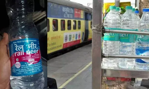 ரெயில் நிலையங்களில் விற்கும் தண்ணீர் பாட்டில் விலை குறைப்பு- இந்திய ரெயில்வே