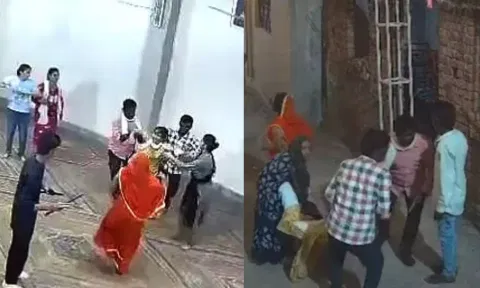 VIDEO: 'கர்பா' நடனம் ஆடிக்கொண்டிருந்த பெண்ணை குண்டுக்கட்டாக கடத்திச் சென்ற 7 பேர்