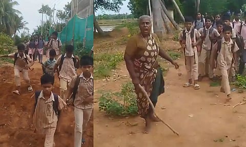 VIDEO: பட்டியலின மாணவர்களை பொது பாதையில் செல்லக்கூடாது என தடுக்கும் ஆதிக்க சாதியினர்