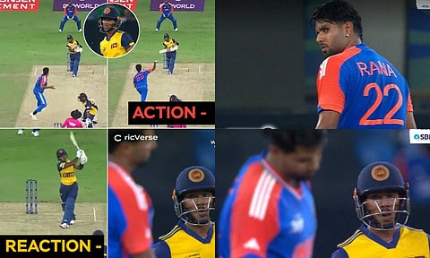 VIDEO: பந்தை வீசி வம்பிழுத்த ஹர்ஷித் ராணா - சிக்சர் விளாசி பதிலடி கொடுத்த பதும் நிசங்கா