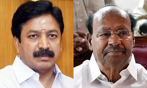 தைலாபுரம் தோட்டத்தில் ராமதாசுடன் சி.வி. சண்முகம் எம்.பி. திடீர் சந்திப்பு