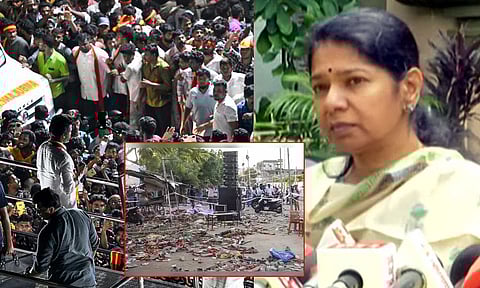 தன்னுடைய பாதுகாப்பை மட்டுமே நினைப்பதை இதுவரை நான் பார்த்ததில்லை: விஜய் மீது கனிமொழி விமர்சனம்