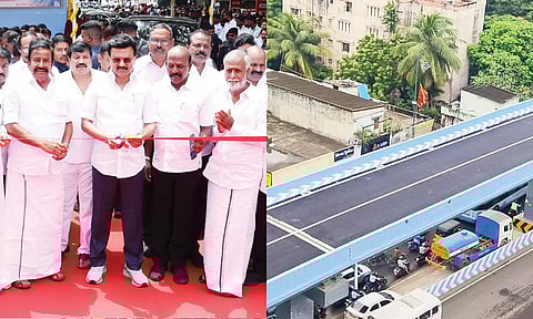 தி.நகர் புதிய மேம்பாலத்தை முதலமைச்சர் மு.க.ஸ்டாலின் திறந்து வைத்தார்
