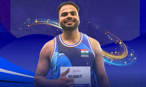 உலக பாரா தடகளம்: ஈட்டி எறிதலில் தங்கம் வென்றார் சுமித் அன்டில்