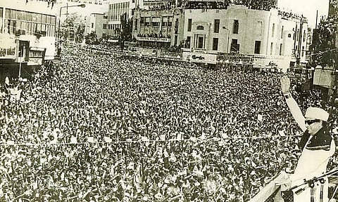 லட்சக்கணக்கில் மக்கள் கூடினாலும் கூட்டத்தை கட்டுப்படுத்த எம்.ஜி.ஆர். கையாண்ட தந்திரம்