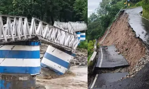 டார்ஜிலிங் அருகே கனமழை வெள்ளத்தால் பாலம் இடிந்த விபத்தில் 7 பேர் உயிரிழப்பு