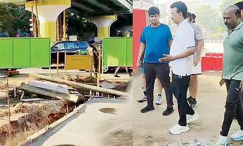 சென்னையில் மழைநீர் வடிகால் பணியை முதலமைச்சர் மு.க.ஸ்டாலின் நேரில் ஆய்வு