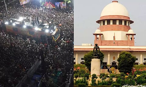 கரூர் கூட்ட நெரிசல்: சிபிஐ விசாரணை கோரி உச்சநீதிமன்றத்தில் மனு தாக்கல்- வெள்ளிக்கிழமை விசாரணை