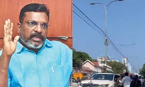 காரை வழிமறித்த சம்பவம்: பின்னணியில் ஆர்.எஸ்.எஸ்., பா.ஜ.க. - திருமாவளவன்