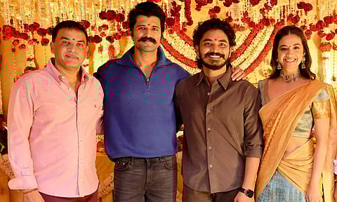 விஜய் தேவரகொண்டா - கீர்த்தி சுரேஷ் நடிக்கும் புதிய படத்தின் பூஜை புகைப்படங்கள்