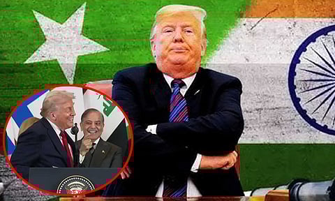 பாகிஸ்தானும் இந்தியாவும் ஒன்றாக வாழ்வார்கள் - பாக். பிரதமர் முன்பு டிரம்ப் பேச்சு