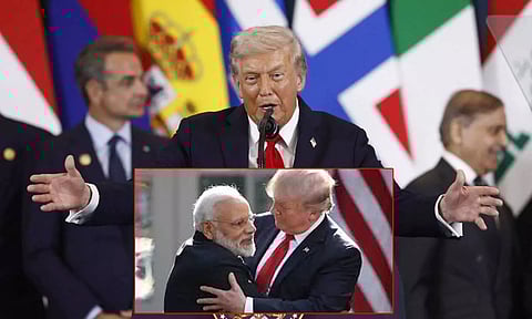 காசா அமைதி உச்சி மாநாட்டில் பிரதமர் மோடியை பாராட்டிய டொனால்டு டிரம்ப்