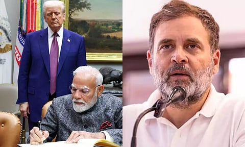 டிரம்பை கண்டு பயப்படும் பிரதமர் மோடி - 5 உதாரணங்களை அடுக்கி ராகுல் விமர்சனம்