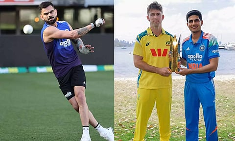 வீடியோ: தீவிர வலை பயிற்சியில் இந்திய அணி.. ஒருநாள் தொடருக்கான கோப்பையுடன் கேப்டன்கள்