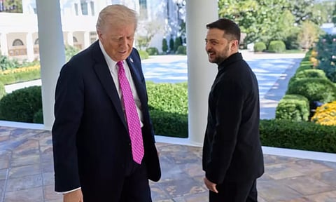 உக்ரைன் - ரஷியா போரை உடனே நிறுத்த வேண்டும் - ஜெலன்ஸ்கியை சந்தித்த பின் டிரம்ப் வலியுறுத்தல்