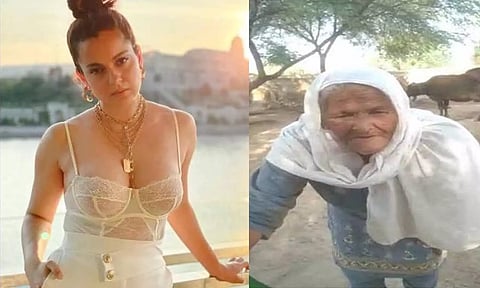 விவசாயப் பெண்ணிடம் மன்னிப்பு கேட்ட நடிகை கங்கனா ரனாவத்