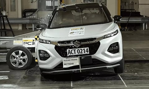 பாதுகாப்பு பரிசோதனையில் பட்டையை கிளப்பிய சுசுகி Fronx..!