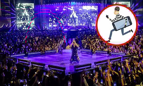 மும்பையில் பாப் பாடகர் இசை நிகழ்ச்சியில் ரூ.24 லட்சம் மதிப்புள்ள 80 மொபைல் போன்கள் திருட்டு