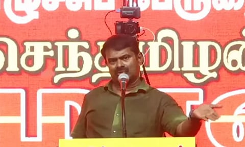 சசிகலா காலில் விழுந்து முதலமைச்சர் பதவி பெற்றது தான் சுயமரியாதையா? - இ.பி.எஸ்.க்கு சீமான் கேள்வி