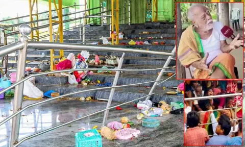 ஒரே நேரத்தில் அதிக பக்தர்கள் குவிந்தால் நான் என்ன செய்வது?- 9 பேர் உயிரிழந்த கோவில் பூசாரியின் பதில்