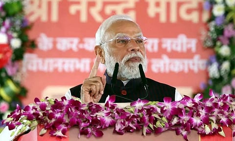 வளர்ச்சிக்கு பெயர் பெற்றது என்.டி.ஏ., அழிவுக்கு பெயர் பெற்றது ஆர்.ஜே.டி.-காங்கிரஸ்- பிரதமர் மோடி குற்றச்சாட்டு