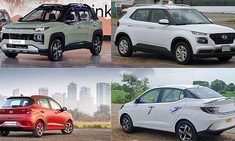 ரூ.10 லட்சம் பட்ஜெட்டில் உள்ள ஹுண்டாய் நிறுவன கார்களின் பட்டியல்