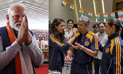 இன்று பிரதமர் மோடியை சந்திக்கும் இந்திய வீராங்கனைகள்: டெல்லி விமான நிலையத்தில் உற்சாக வரவேற்பு