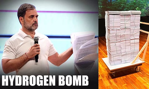 'வாக்குத் திருட்டு' தொடர்பான ஹைட்ரஜன் குண்டை இன்று வெளியிடுகிறார் ராகுல் காந்தி