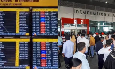 தொழில்நுட்ப கோளாறு.. டெல்லி, மும்பை விமான நிலையங்களில் விமான சேவை கடும் பாதிப்பு - பயணிகள் அவதி