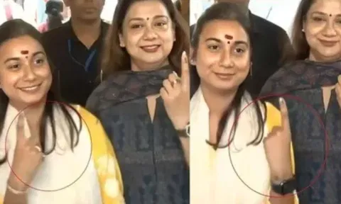 VIDEO: பீகார் எம்.பி.யின் 2 கைவிரல்களிலும் மை..!  - தவறாக பூசியதாக தேர்தல் அதிகாரி விளக்கம்!