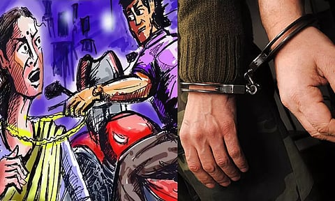 மகளின் திருமண கடனை அடைக்க யூடியூப் பார்த்து செயின் பறிப்பில் ஈடுபட்ட தம்பதி