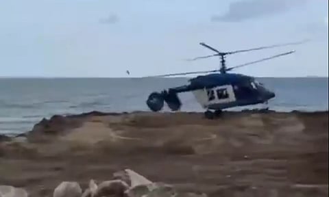 ரஷியாவில் சோகம்: ஹெலிகாப்டர் விழுந்து நொறுங்கி 5 பேர் பலி