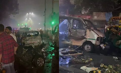 டெல்லி செங்கோட்டை அருகே கார் குண்டு வெடிப்பு - 8 பேர் உயிரிழப்பு என தகவல்