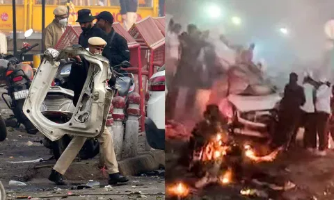 டெல்லி கார் வெடிப்பு: செங்கோட்டை அருகே சிசிடிவி காட்சியில் பயங்கரவாதி டாக்டர் உமர்